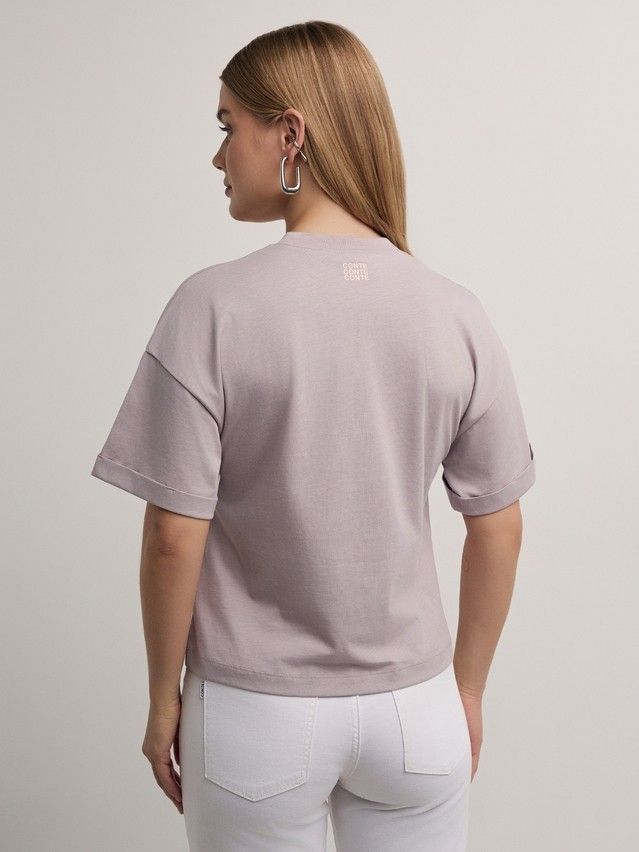Women's polo neck shirt CONTE ELEGANT LD 2699, s.170-92, coffee-flower - 2