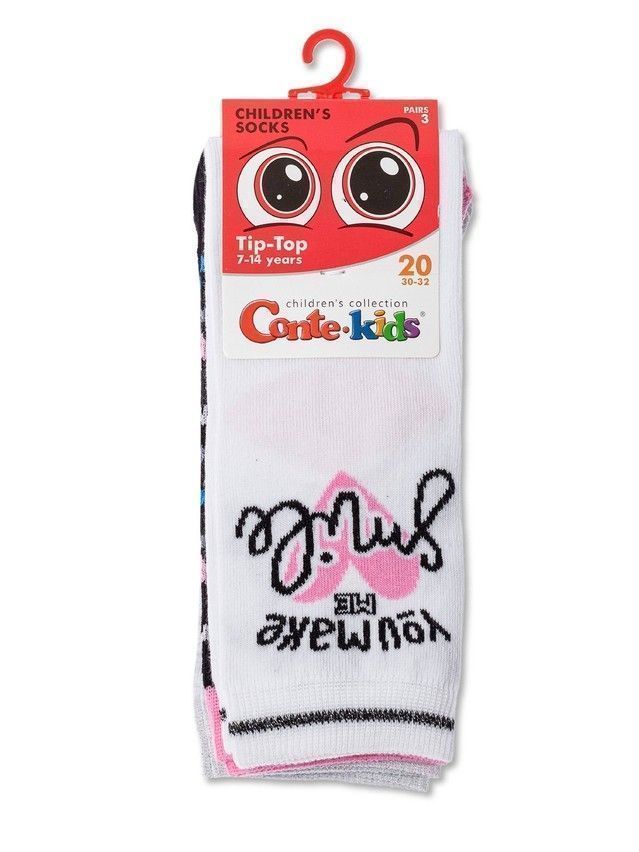 Children's socks CONTE-KIDS TIP-TOP (3 pairs),s.30-32, 734 assorted - 5