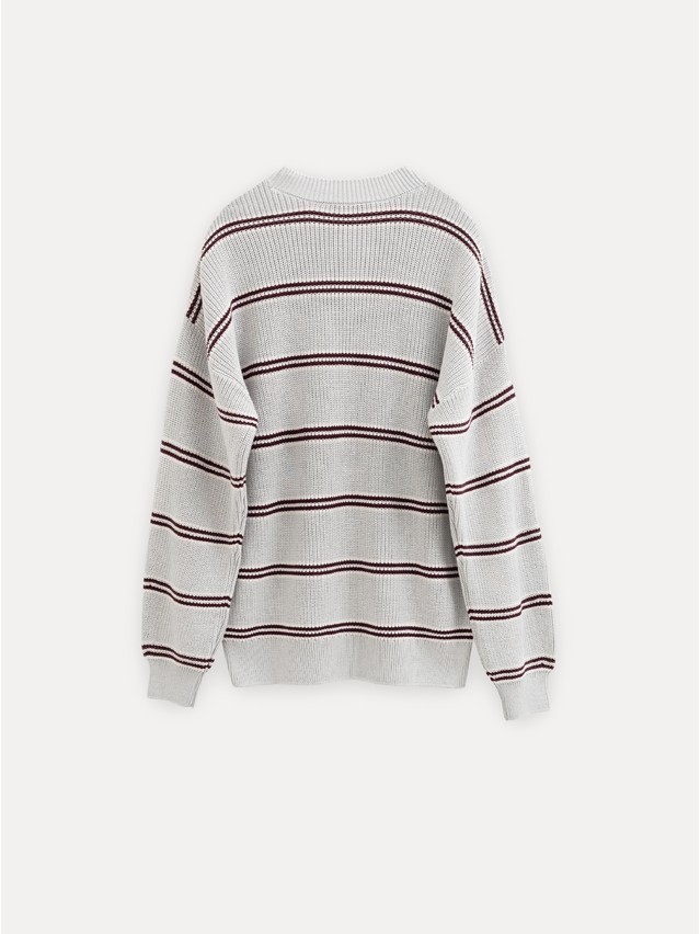 Women's pullover CONTE LDK25102, s.170-84, grey-burgundy - 7