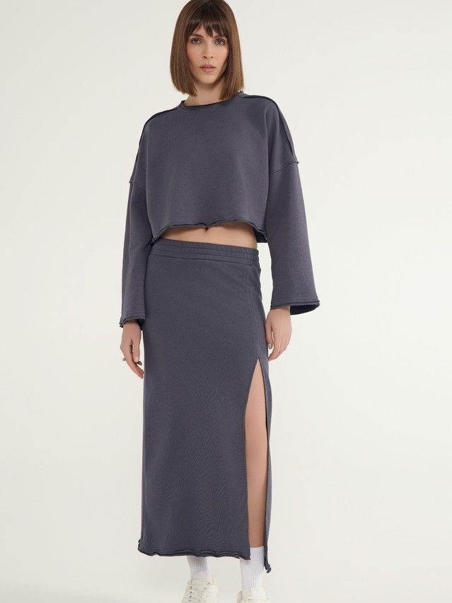 Women's skirt CONTE ELEGANT LU 3066, s.170-90, graphite - 1