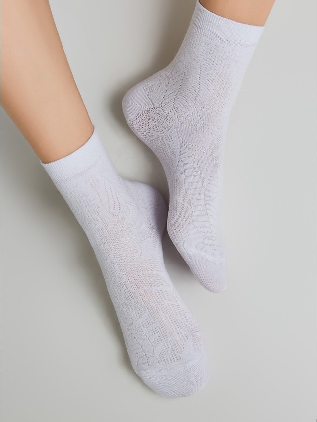 Women's socks CONTE ELEGANT CLASSIC, s.23, 530 white - 2