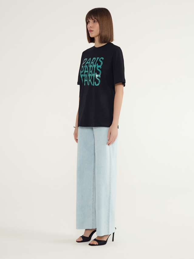 Women's polo neck shirt CONTE ELEGANT LD 3036, s.170-92, black-paris - 4