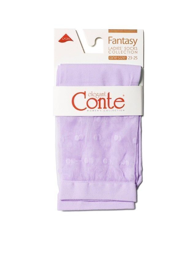Women's socks FANTASY 19C-29SP, size 36-39, violet - 3