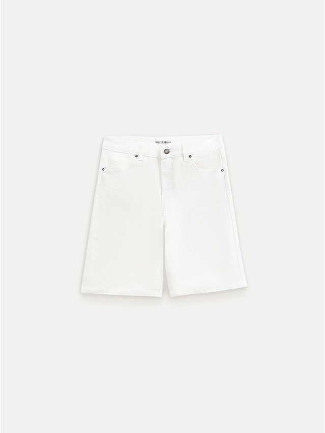 Denim shorts CONTE ELEGANT CON-758, s.170-90, off white - 7
