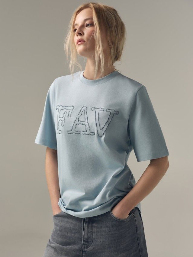 Women's polo neck shirt CONTE LD 3452, s.170-88, blue-fav - 3