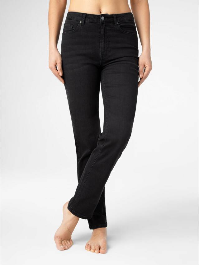 Denim trousers CONTE ELEGANT CON-272, s.170-102, washed black - 1