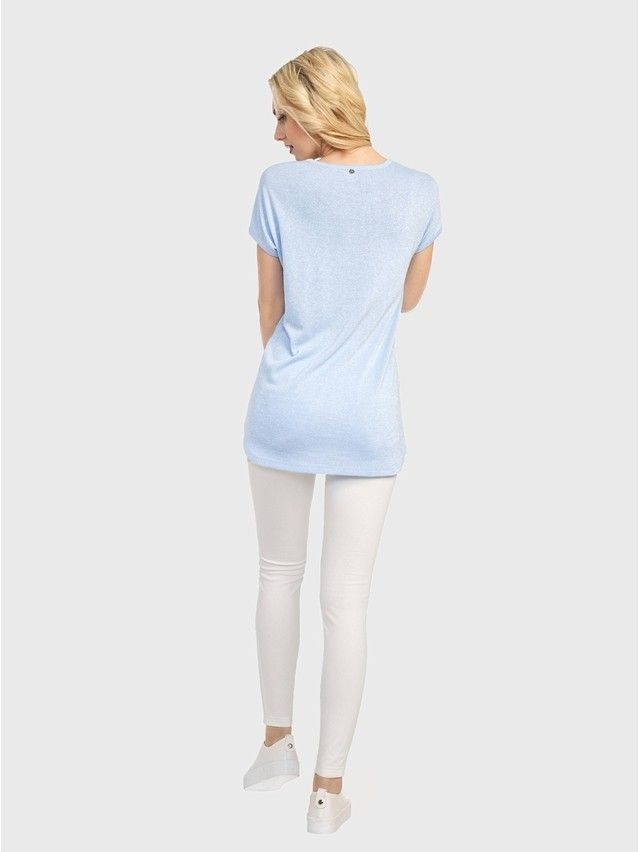 Women's polo neck shirt CONTE ELEGANT LD 714, s.170-100, blue - 1
