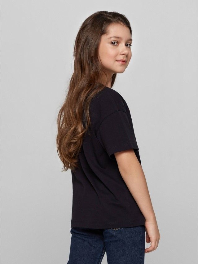 Polo neck shirt for girls CONTE ELEGANT DD 1252, s.98,104-52, black - 4