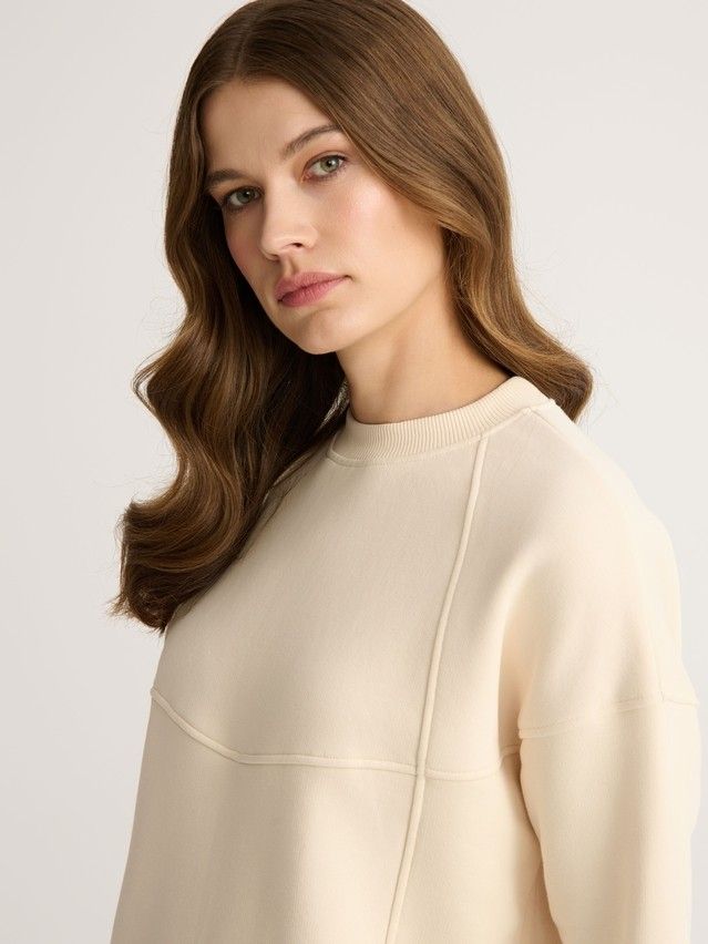 Women's polo neck shirt CONTE ELEGANT LD 2832, s.170-92, milk - 4