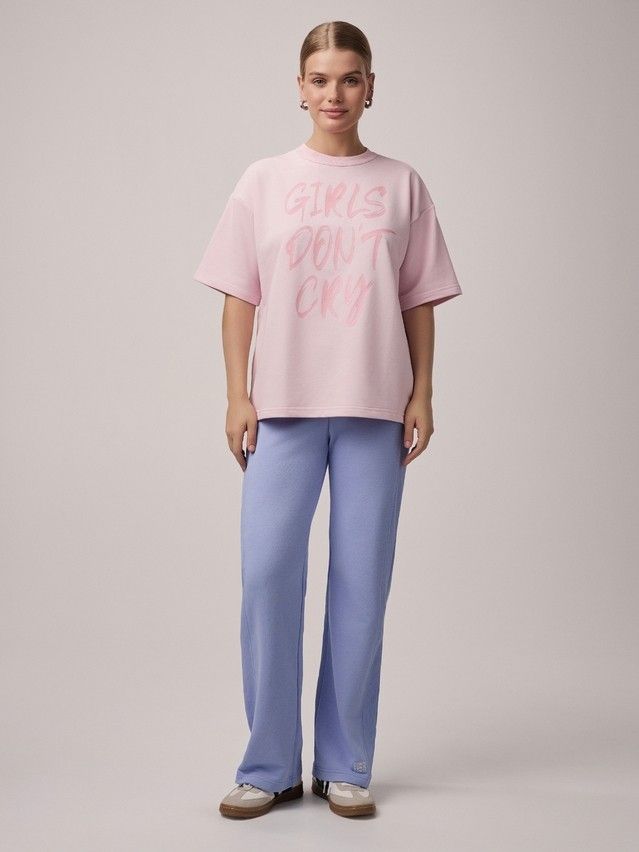 Women's polo neck shirt CONTE ELEGANT LD 2726, s.170-92, crystal pink - 3