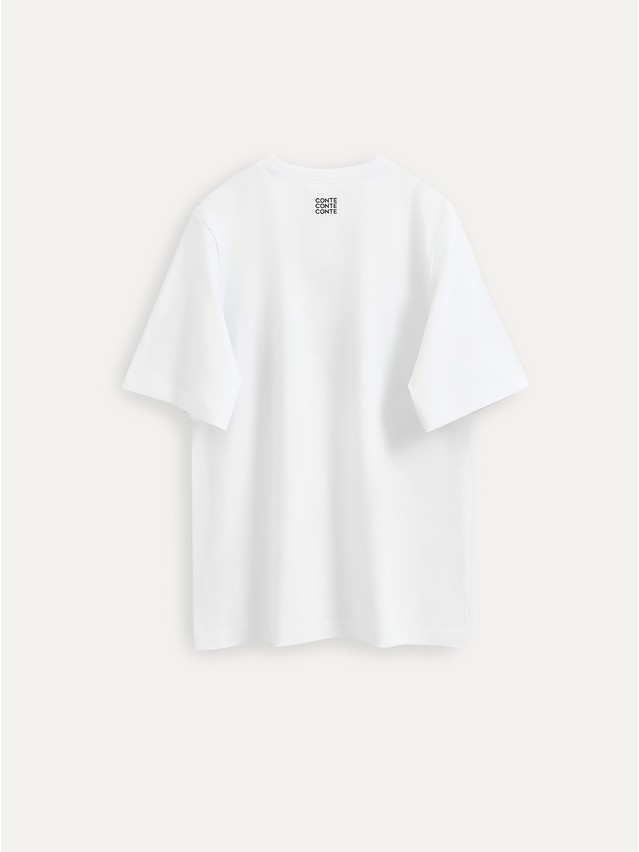 Women's polo neck shirt CONTE ELEGANT LD 3036, s.170-92, white-lingerie - 7