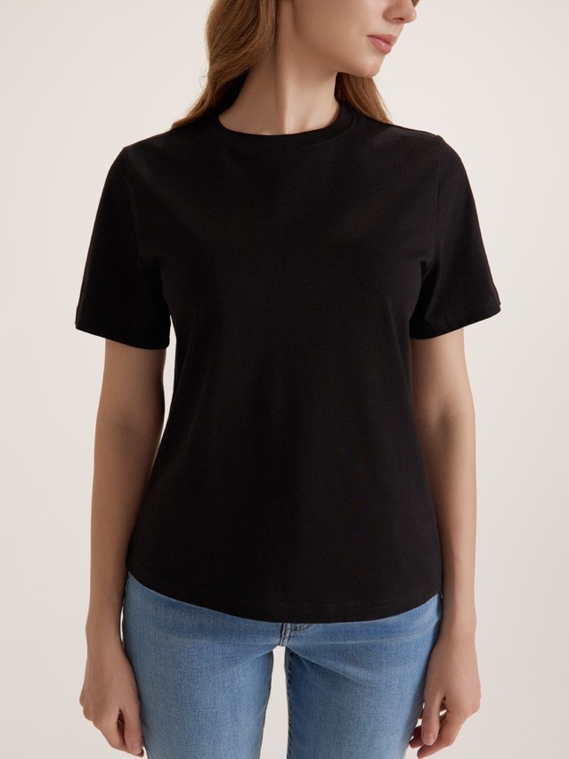 Women's polo neck shirt CONTE ELEGANT BASIC COLLECTION LD 5024, s.170-84, black - 4