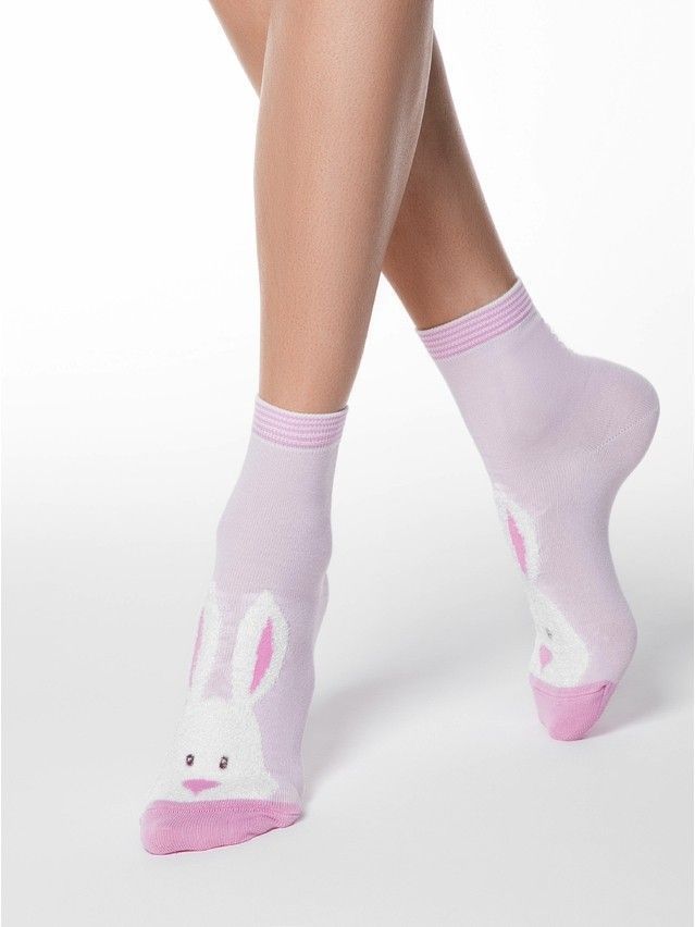 Women's socks CONTE ELEGANT HAPPY, s.23-25, 420 light pink - 1