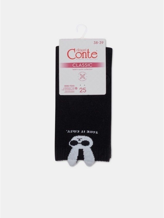 Women's socks CONTE ELEGANT CLASSIC, s.25, 540 black - 6