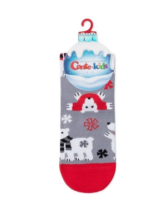 Children's socks CONTE-KIDS NEW YEAR, s.20-23, 647 grey - 3