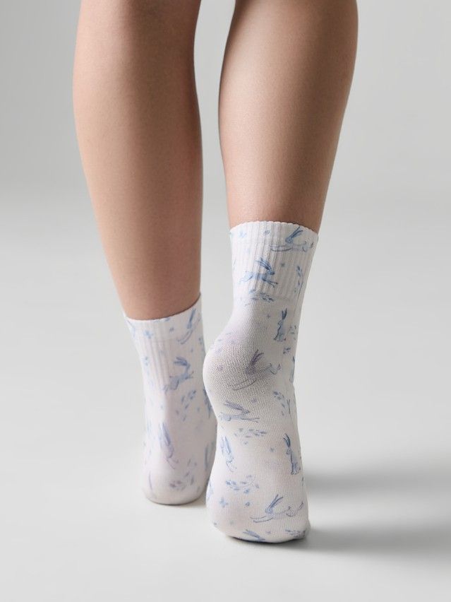 Women's socks CONTE ELEGANT FANTASY, s.23-25, 1177 milky - 2