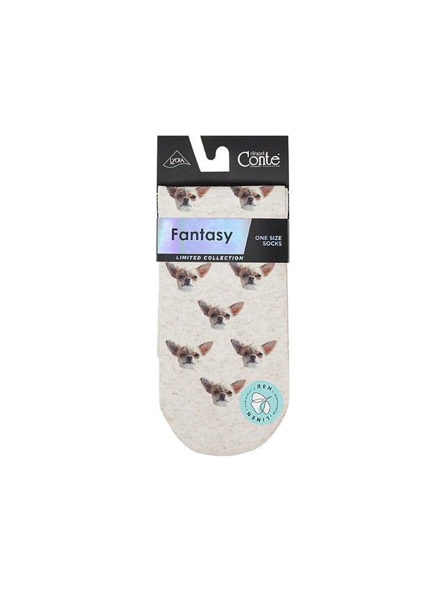 Women's socks CONTE ELEGANT FANTASY, s.23-25, 748 beige - 4