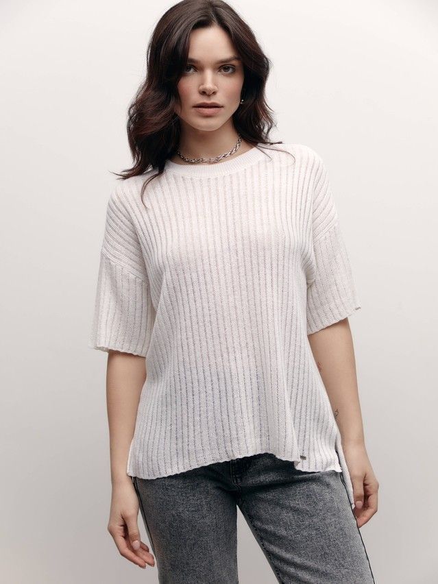 Women's pullover CONTE ELEGANT LDK200, s.170-88, ecru - 1
