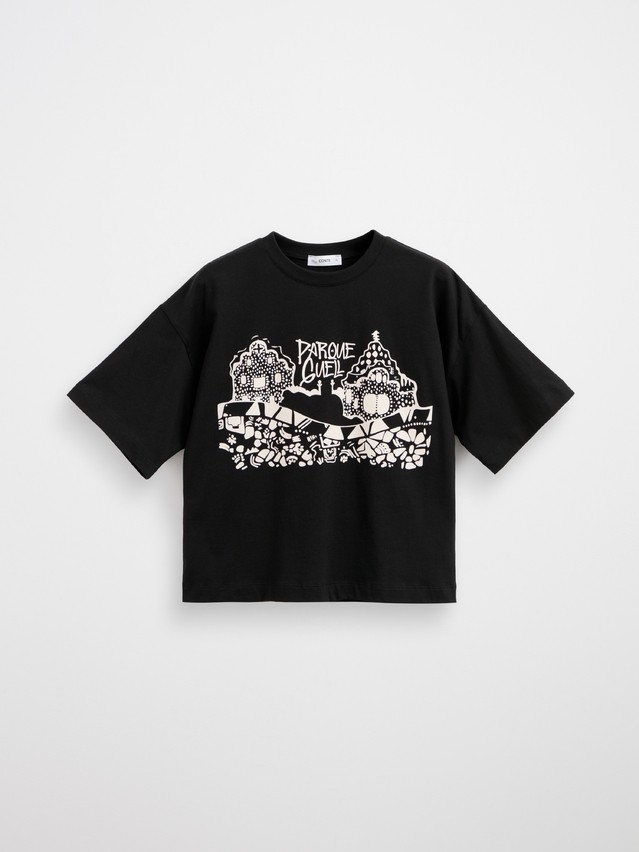 Women's polo neck shirt CONTE ELEGANT LD 3032, s.170-92, black-park guell - 1