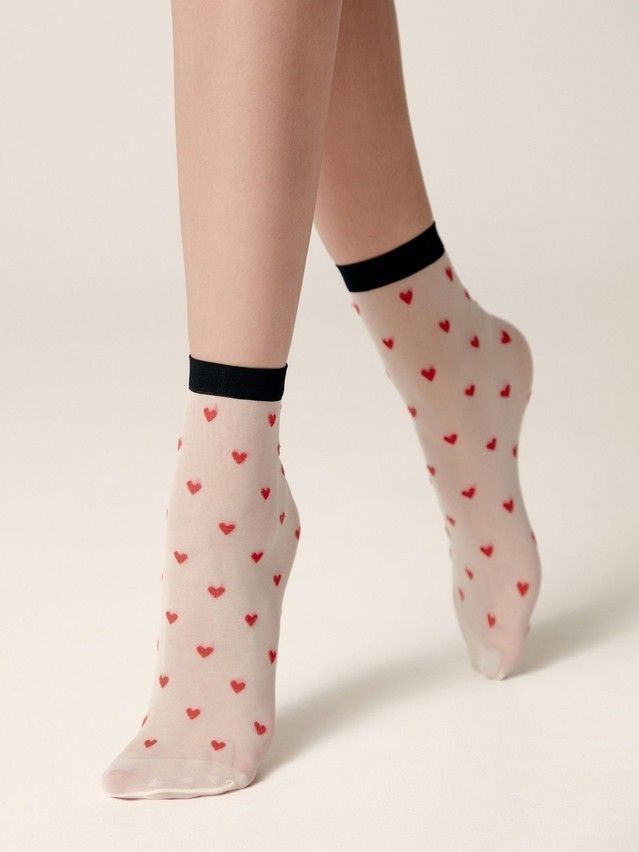 Women's socks CONTE ELEGANT FANTASY, s.23-25, panna - 2