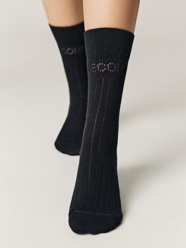 Women's socks CONTE ELEGANT ACTIVE, s.23-25, 624 black - 1
