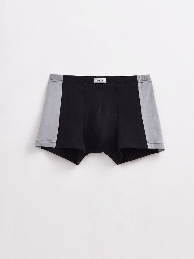 Men's underpants DiWaRi BASIC MEN MSH 3119, s.78,82, black-light grey - 3