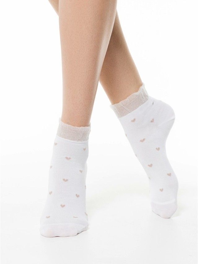 Women's socks CONTE ELEGANT CLASSIC, s.23, 243 white - 1