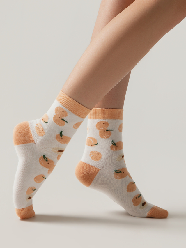 Women's socks CONTE ELEGANT CLASSIC, s.23-25, 962 milky-peach - 3