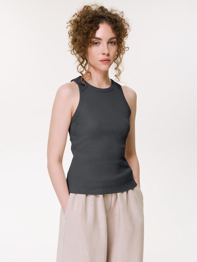 Women's tank top CONTE ELEGANT BASIC COLLECTION LM 5022, s.170-84, graphite - 1