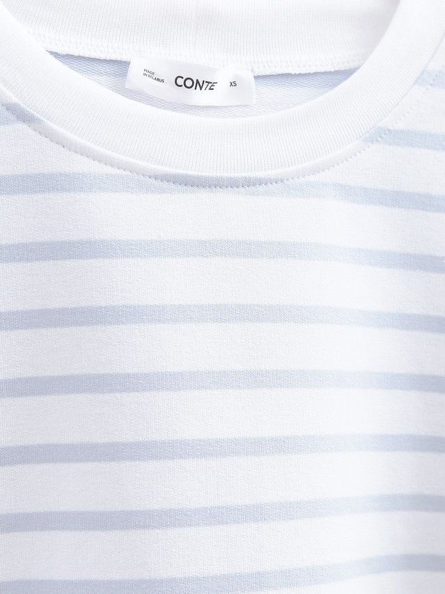 Women's polo neck shirt CONTE ELEGANT LD 3293, s.170-84, blue-white strip - 8