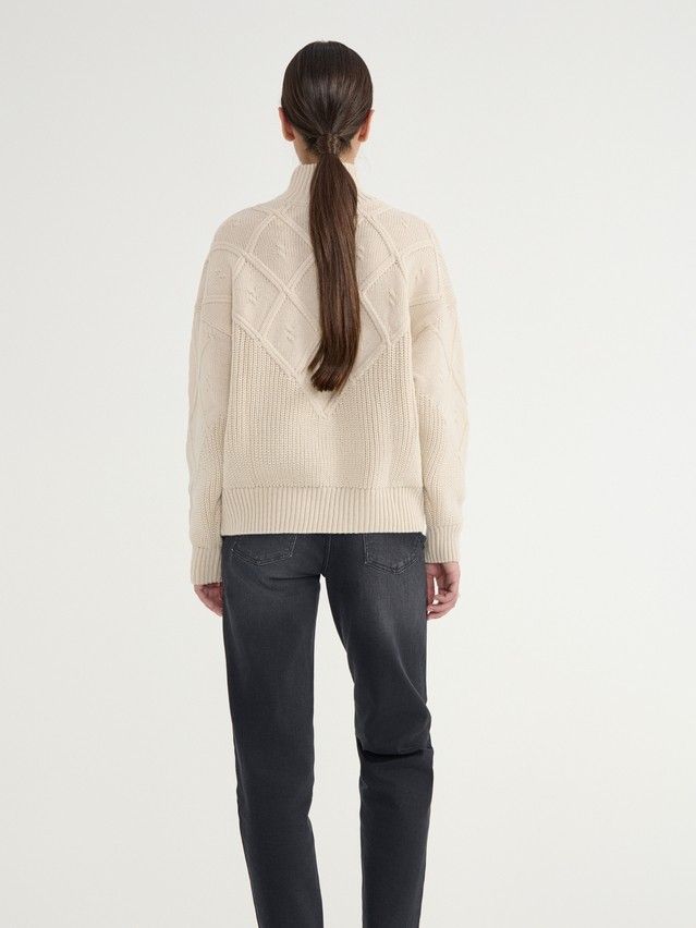 Women's pullover CONTE ELEGANT LDK23104, s.170-84, beige - 8