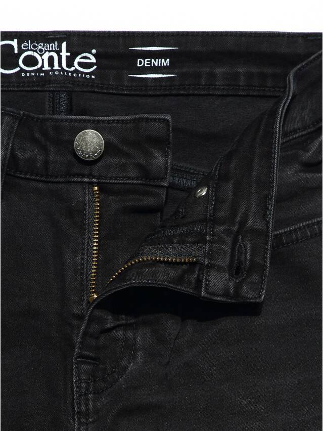 Denim trousers CONTE ELEGANT CON-148, s.170-102, washed black - 4