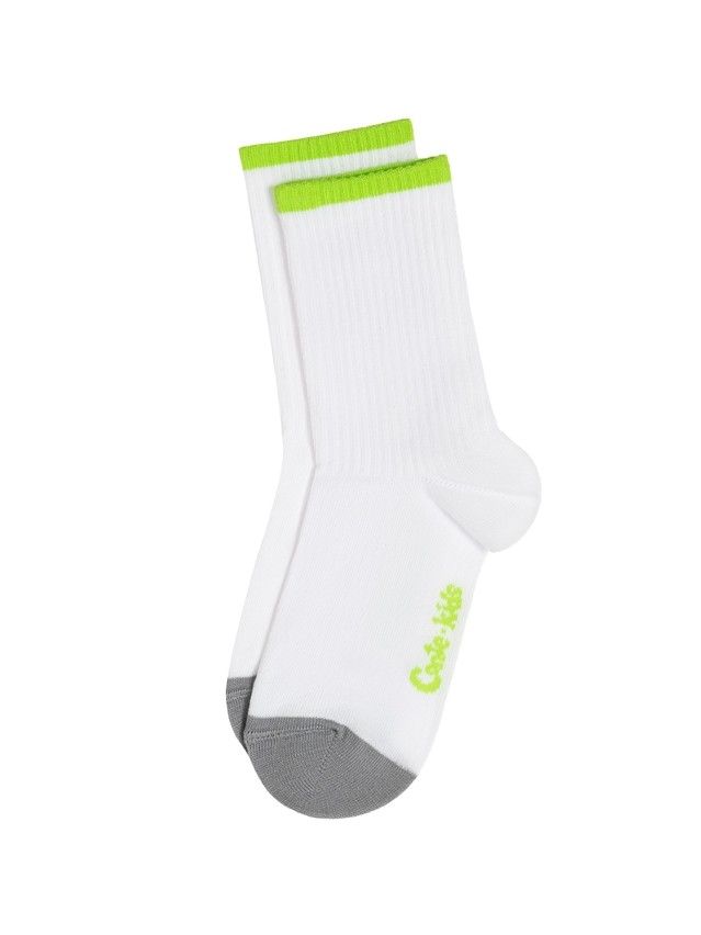 Children's socks CONTE-KIDS ACTIVE, s.16, 1021 white-lettuce green - 5