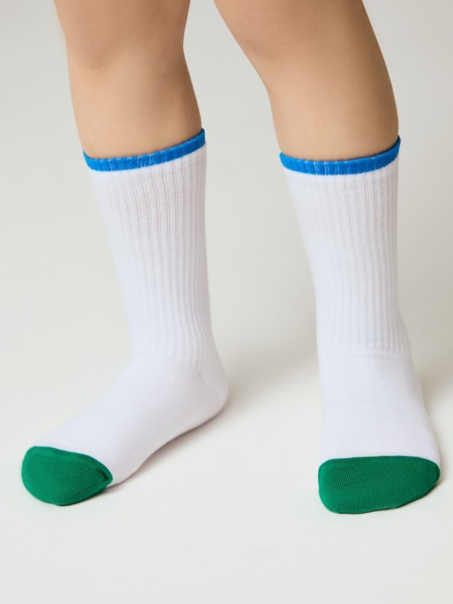Children's socks CONTE-KIDS ACTIVE, s.16, 1021 white-blue - 4
