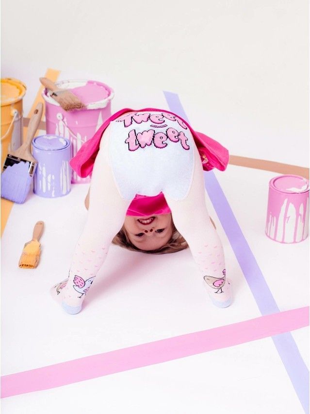 Children's tights CONTE-KIDS TIP-TOP, s.104-110 (16),480 light pink - 1