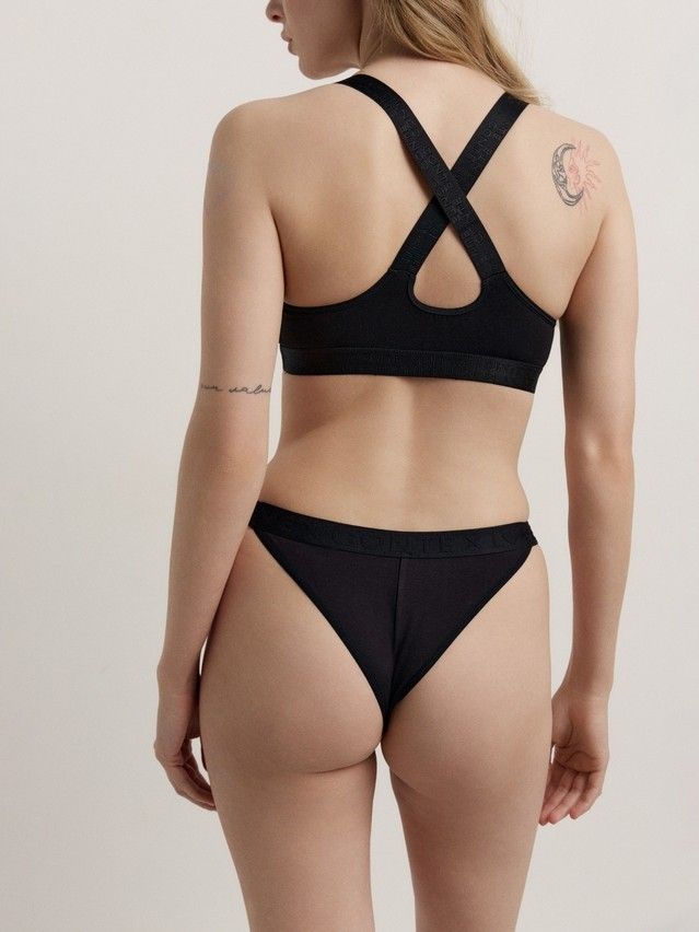 Women's panties CONTE ELEGANT FLEXIBLE LTA 2237, s.106, black-black - 2