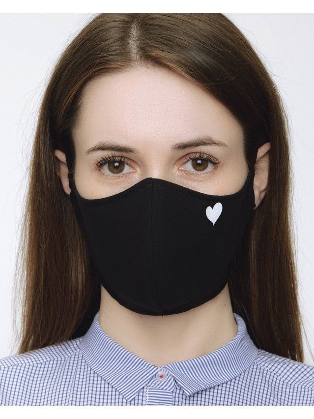 Bandage on the face F 06, s.15 x 23, black - 1