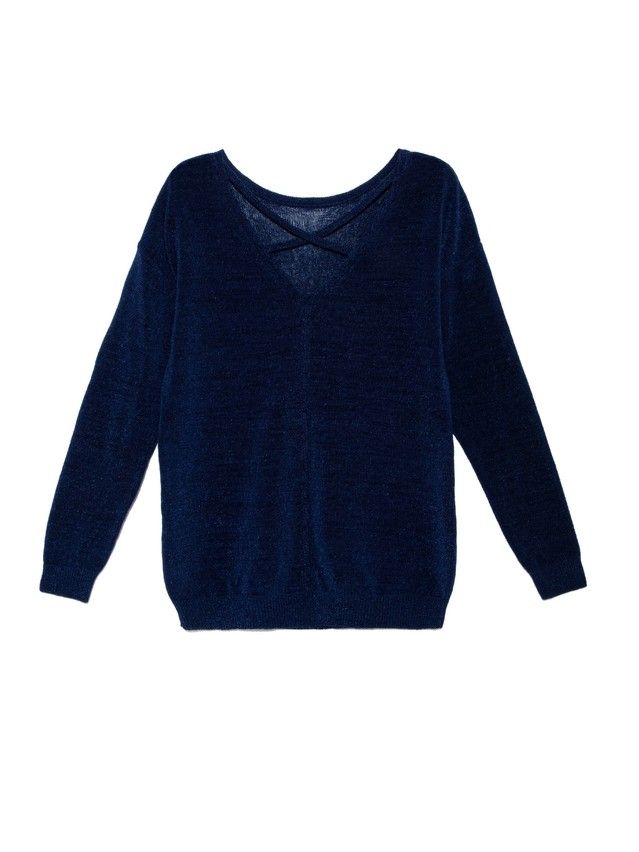 Women's polo neck shirt CONTE ELEGANT LDK049, s.170-84, navy - 4