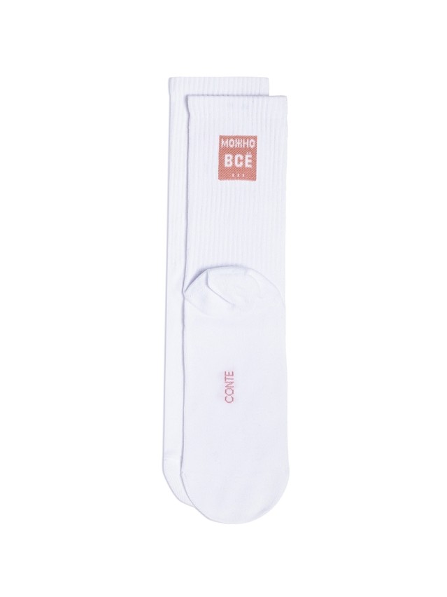 Women's socks CONTE ELEGANT ACTIVE, s.23-25, 710 white - 3