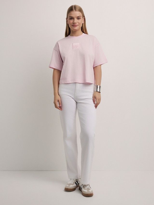 Women's polo neck shirt CONTE ELEGANT LD 2973, s.170-92, pink-girls dont cry - 3