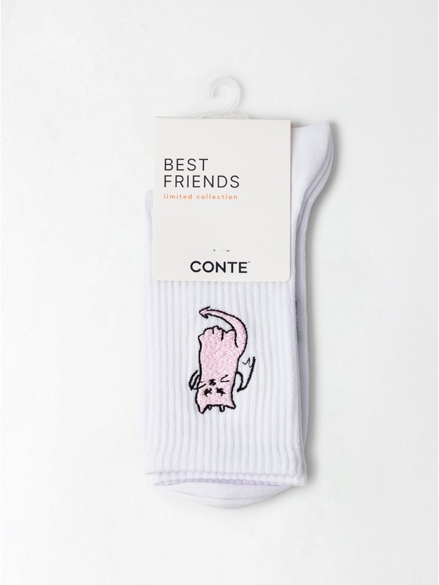 Women's socks CONTE FANTASY, s.23-25, 1121 white - 2