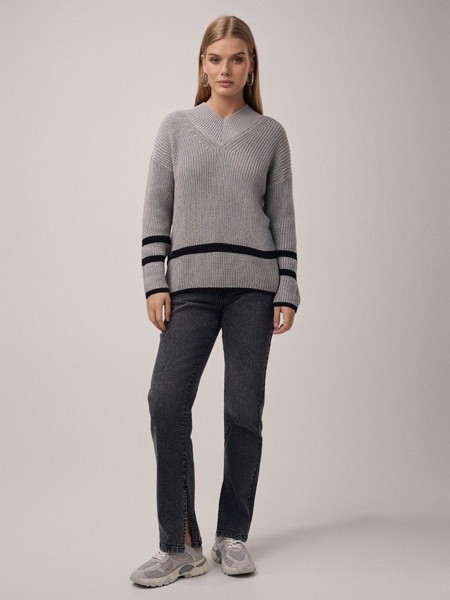 Denim trousers CONTE ELEGANT CON-682, s.170-102, grey - 2