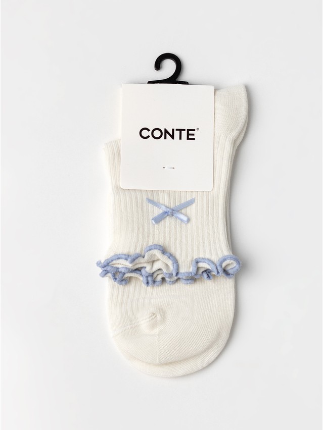 Women's socks CONTE, s.23-25, 1184 milky-blue - 4