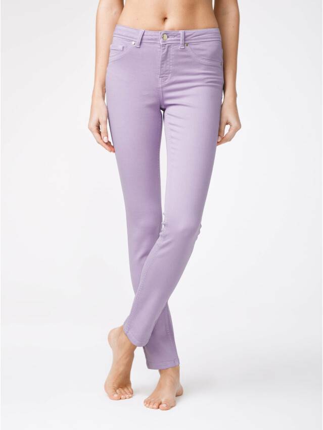 Denim trousers CONTE ELEGANT CON-38O, s.170-102, blooming lilac - 1