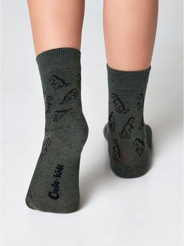 Children's socks CONTE-KIDS CLASS, s.21-23, 614 khaki - 3