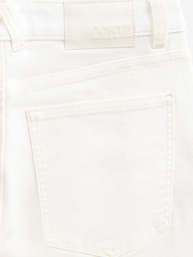 Denim trousers CONTE ELEGANT CON-769, s.170-102, off white - 11