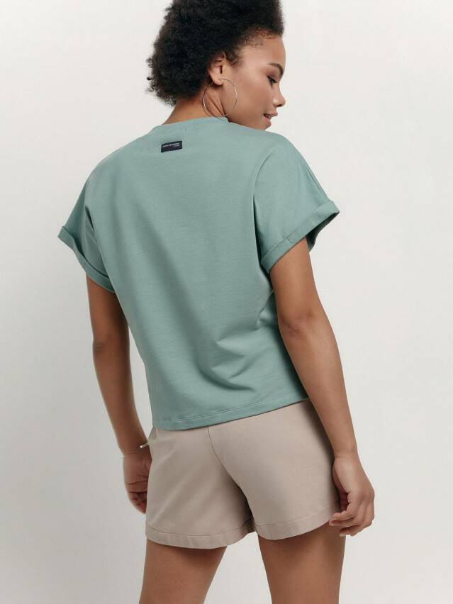 Women's polo neck shirt CONTE ELEGANT LD 1630, s.170-84, green - 3