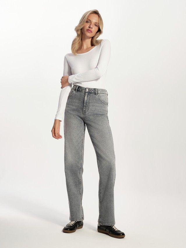 Denim trousers CONTE ELEGANT CON-823, s.170-102, grey - 1