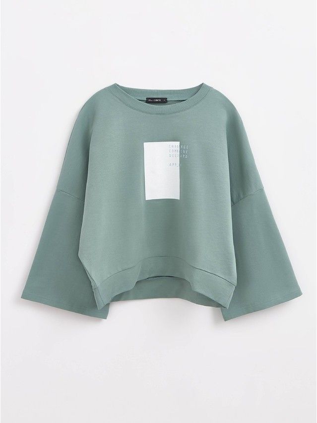 Women's polo neck shirt CONTE ELEGANT LD 1631, s.170-84, green - 4