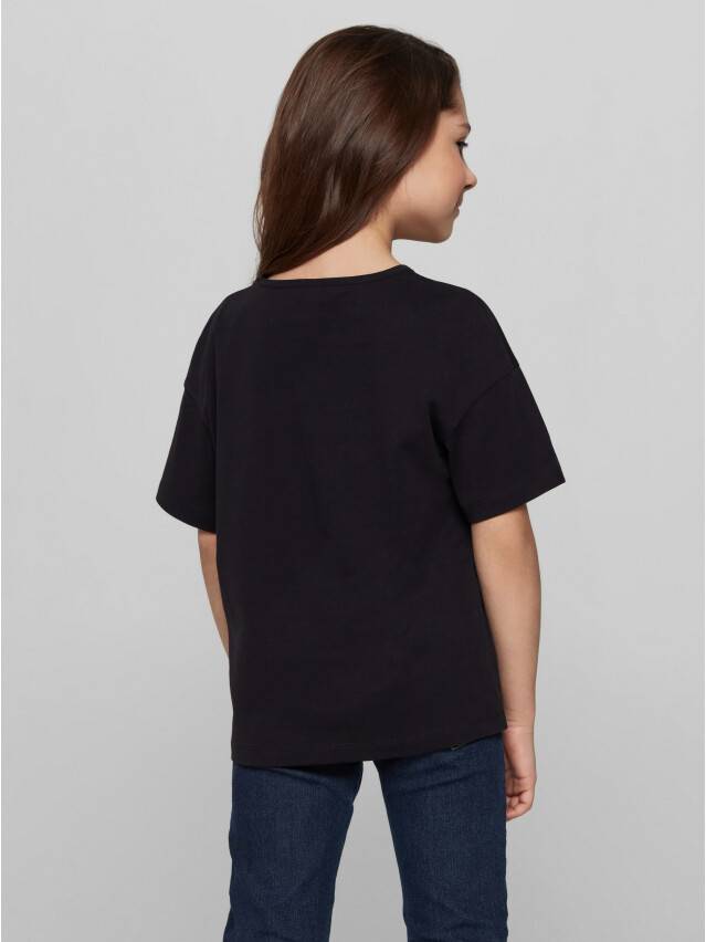 Polo neck shirt for girls CONTE ELEGANT DD 1248, s.98,104-52, black - 4